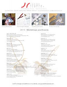 Updated Workshops and Events 2015